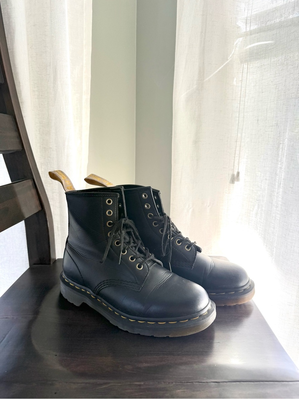 Dr. Martens Black VEGAN 1460 FELIX LACE UP BOOTS